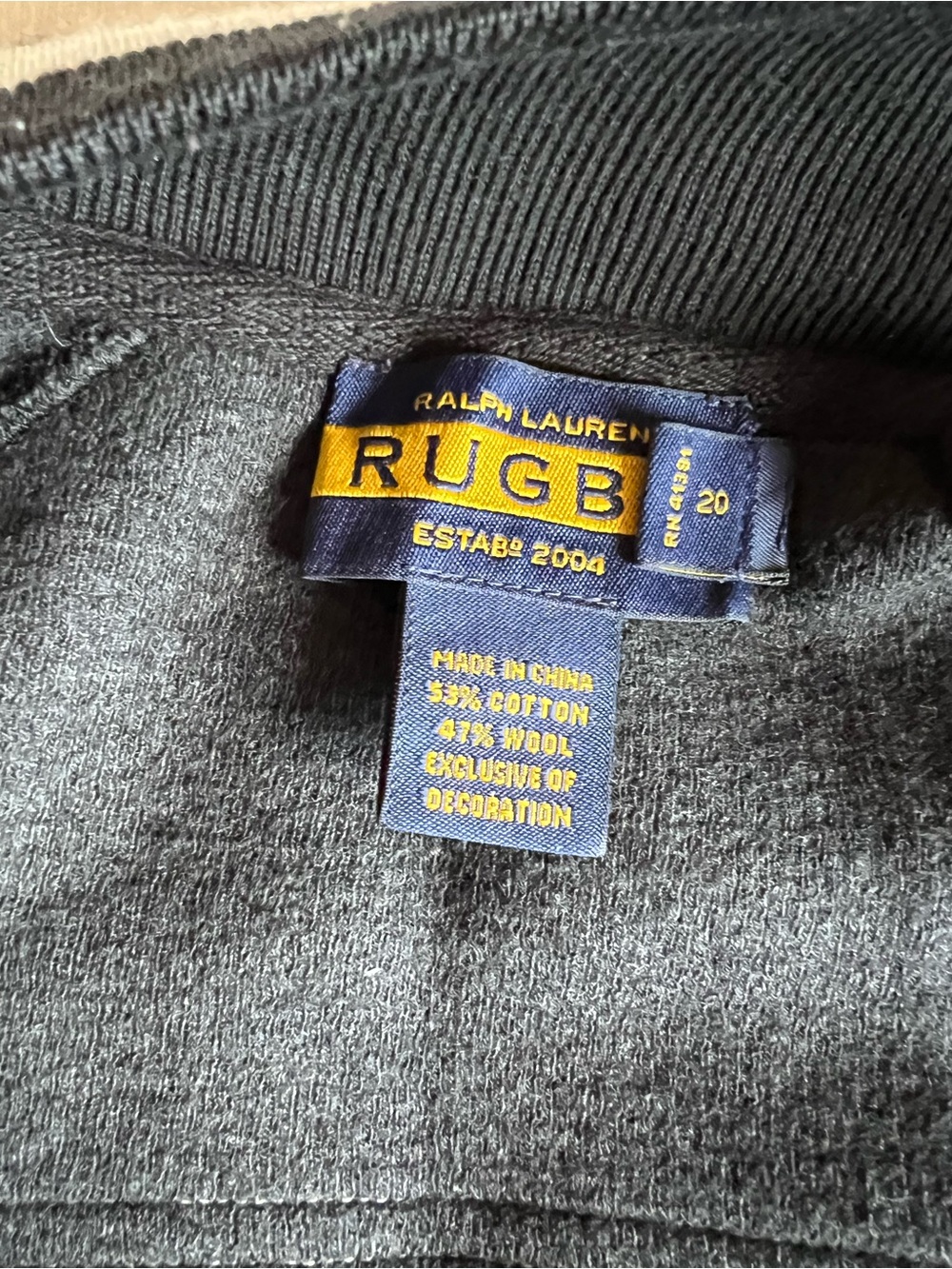Vintage RARE Ralph Lauren Rugby Wool Varsity Jacket Crest Patches Wool Blend - Picture 7 of 9